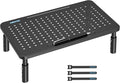 BONTEC 1 Pack 3 Height Adjustable Monitor Stand Riser by BONTEC