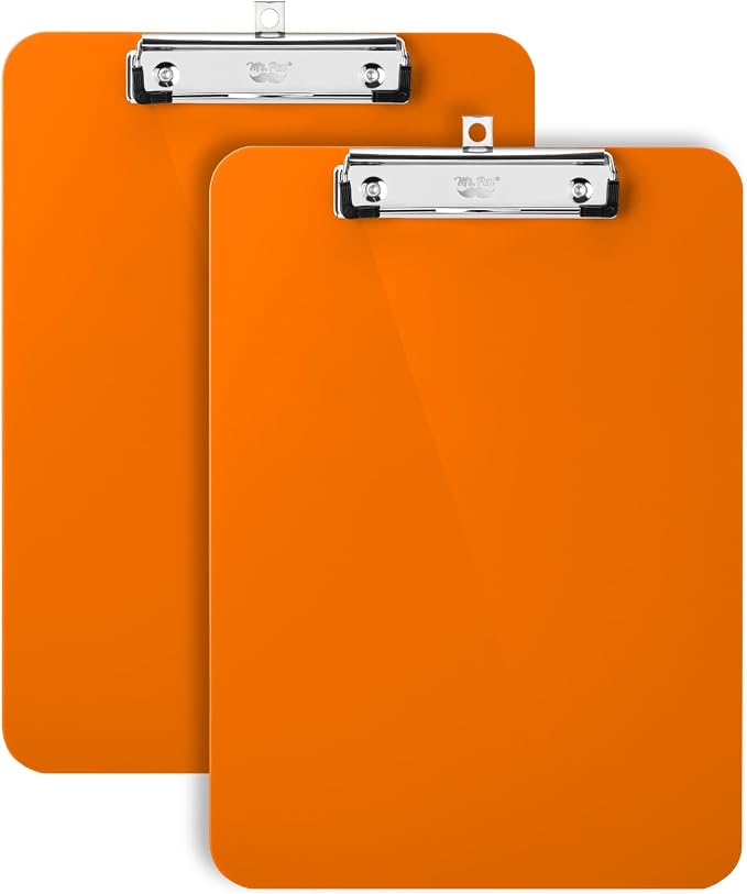 Mr. Pen- Plastic Clipboard, 12.5" x 9", 2 Pack by MrPen