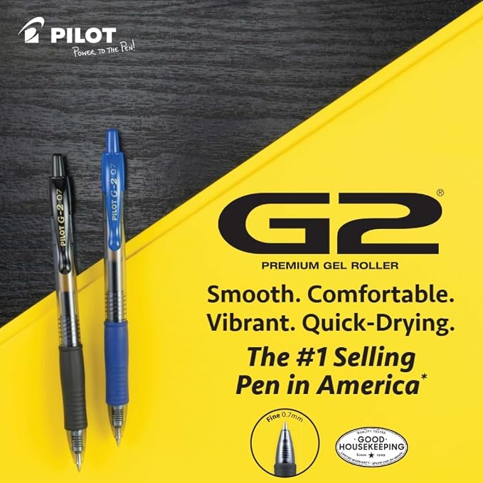 Pilot G2 Premium Gel Roller Pens, Rainbow Gel Pens, G2 Rainbow Colors Pack - Image 7