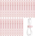 Oligei 25 Pcs Silicone Cable Ties, Cable Ties Reusable, High Elasticity Cord by Oligei