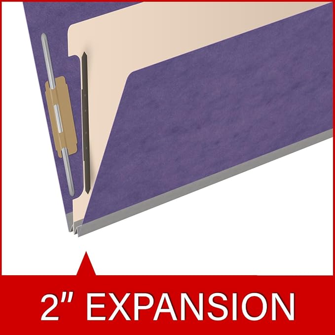 Ecom Folders Top Tab Pressboard Classification Folders | Legal Size 25 Pt Stock - Image 7