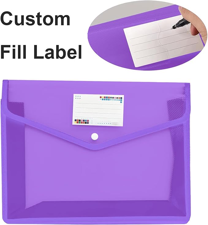 YoeeJob Plastic File Folders Legal Size Expandable Document Folder - Image 3