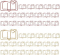OWLFAVO 40pcs Book Shape Paper Clips by OWLFAVO