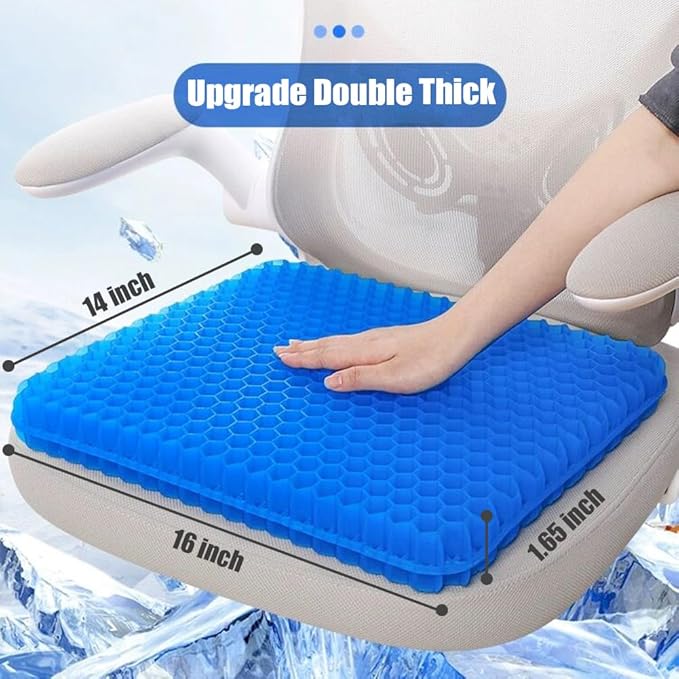 Gel Seat Cushion, Double Thick Egg Gel Cushion - Image 3