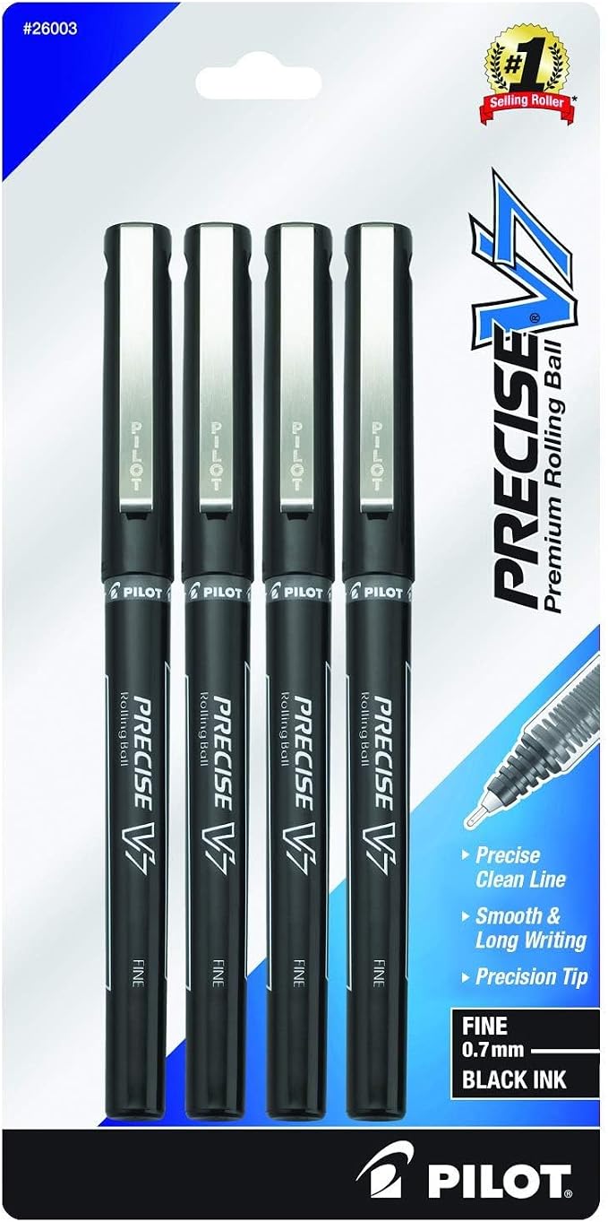 Pilot, Precise V7, Capped Liquid Ink Rollerball Pens, Fine Point 0.7 mm by PilotCorporationofAmerica