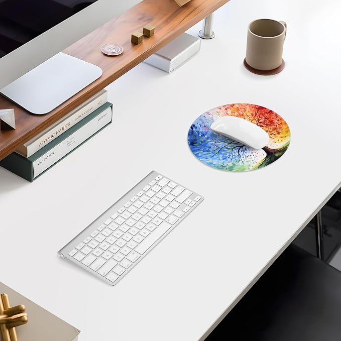 ITNRSIIET Mouse Pad Non-Slip Rubber Base Smooth Surface Stitched Edges - Image 7