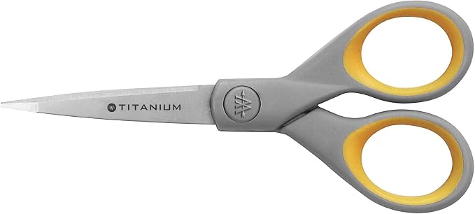 Westcott 13525 5-Inch Pointed Titanium-Bonded Crafting Scissors by Westcott