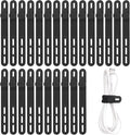 Oligei 25 Pcs Silicone Cable Ties, Cable Ties Reusable, High Elasticity Cord by Oligei