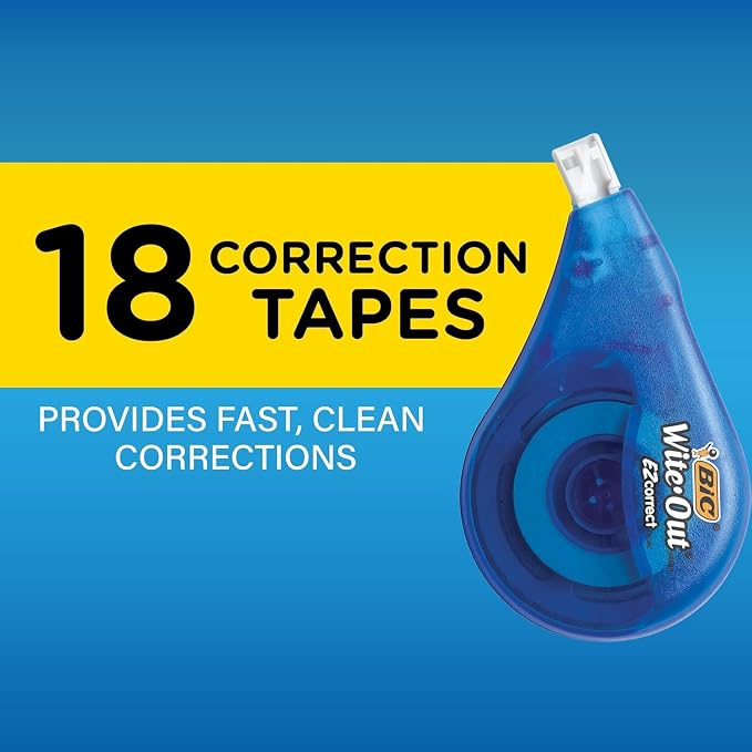BIC Wite-Out EZ Correct Correction Tape, Tear-Resistant and No Dry Time - Image 4