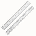 YouOKLight Plastic Ruler 30cm, Transparent Ruler 12 inch, Metric Ruler by YouOKLight