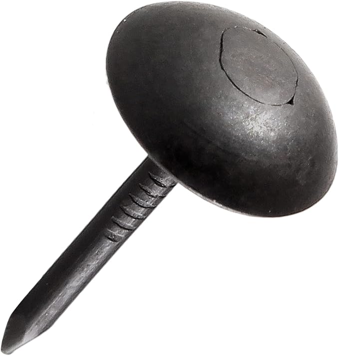 Piutouyar 200 Pcs Black Upholstery Tacks Antique Metal Thumb Tacks Round Head - Image 4