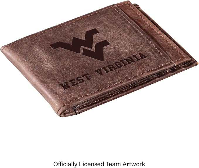 Team Sports America NCAA West Virginia University Front Pocket Slim Wallet - Image 2
