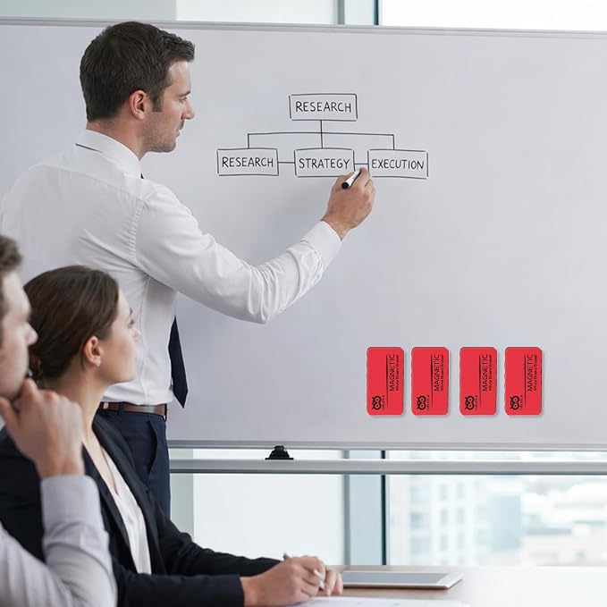 OWLKELA 8Pcs Dry Erase Erasers, Magnetic Whiteboard Eraser - Image 6