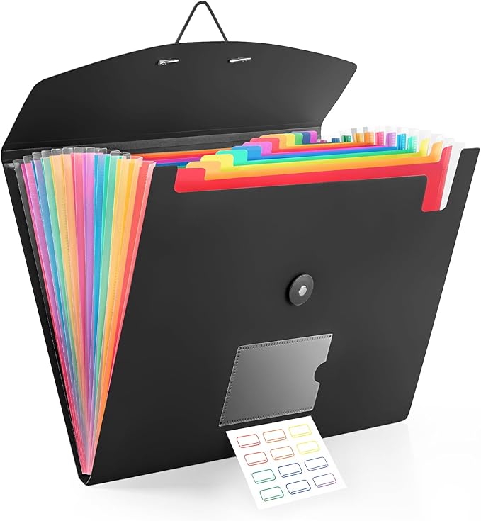 13 Pocket Accordion File Organizer by RIEJIN