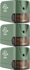 AFMAT 3 Pack Electric Pencil Sharpener, Heavy Duty Pencil Sharpener by AFMAT