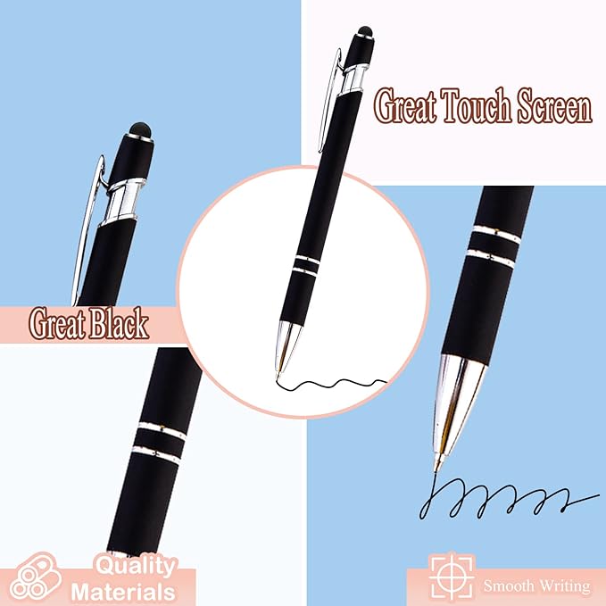 PASISIBICK 12-Piece Black Ballpoint Pen - Image 4