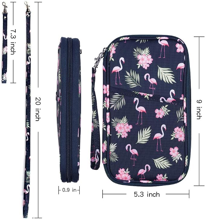 RFID Passport Wallet with Vaccine Card Slot, Family Travel Passport Holder - Image 2
