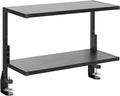 VIVO Black Clamp-on 24 inch 2-Tier Desk Shelf, STAND-SHELF24C | Above or Below by Unknown