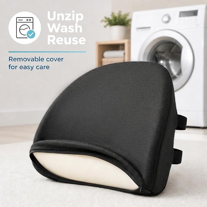 Lumbar Support Pillow for Office Chair & Car Seat, All-Season Memory Foam for - Image 9