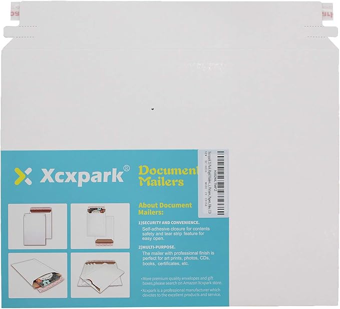 Xxcxpark 25 Pack Rigid Mailers, 9.5x12.5 inches Self Seal Photo Document - Image 6