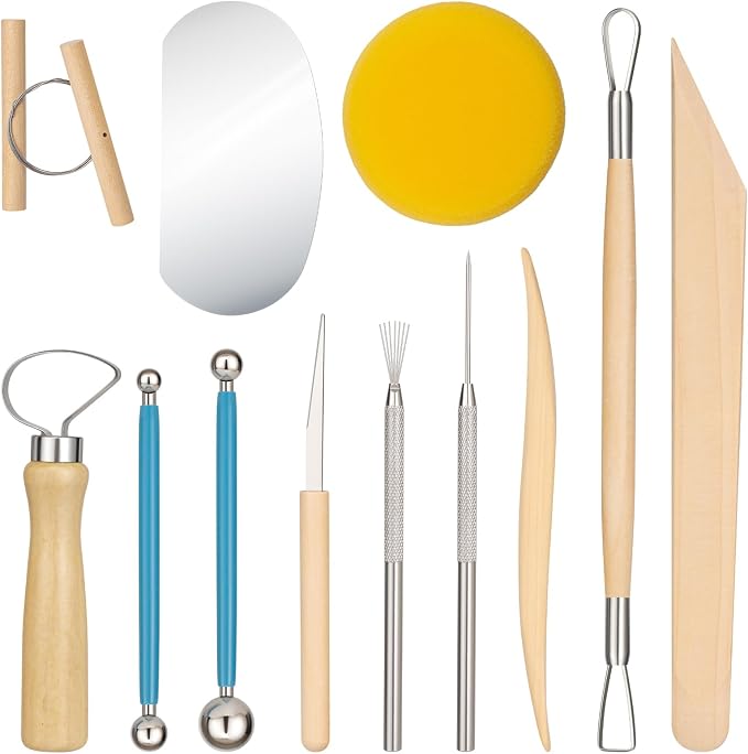 Amrules Clay Tools Kit, Practical Polymer Sculpting Tool Kit, Air Dry Clay Tool by Amrules