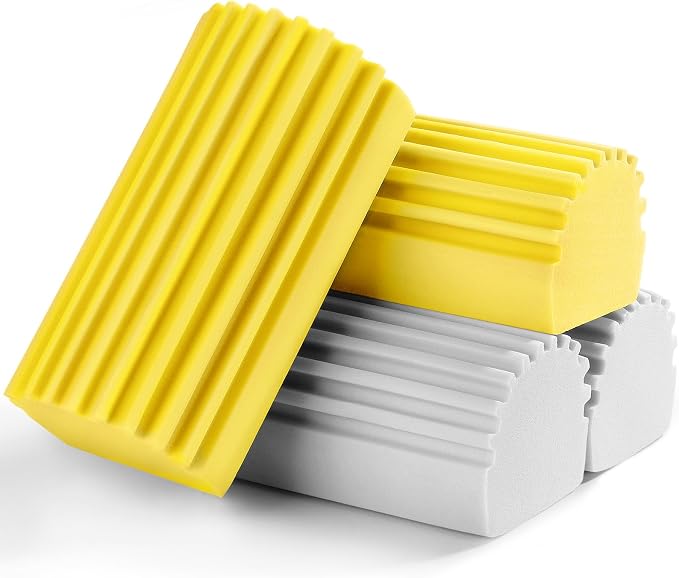 Jeymei 4-Pack Damp Clean Duster Sponge, Sponge Cleaning Brush, Duster - Image 7