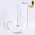 Ledido 10’’ Acrylic Letter Charcuterie Board Box, Reusable Fillable Serving Tray by Ledido