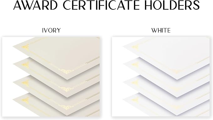 25 Pack Ivory Certificate Holders, Diploma Holders, Document Covers - Image 6