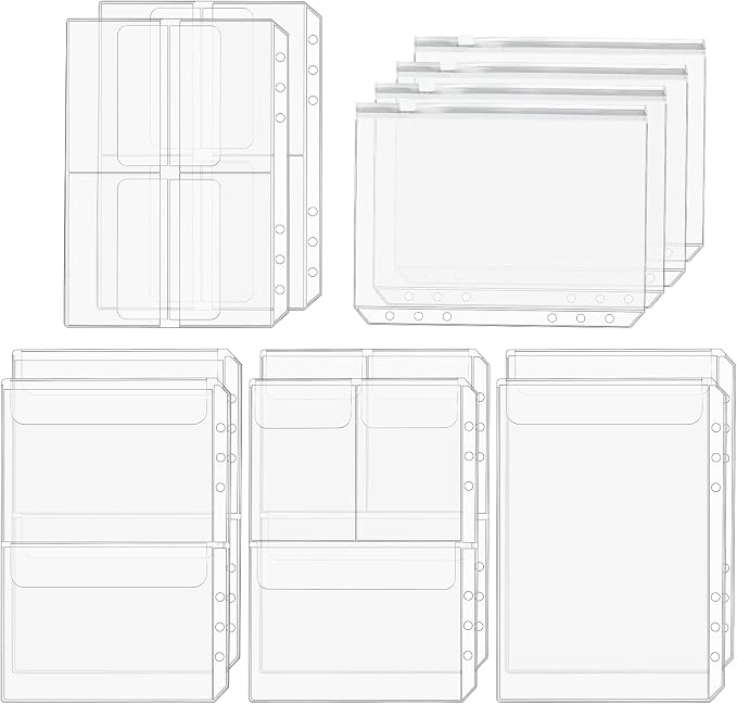 Premium Clear Binder Zipper Folders by salbsever