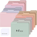 48 Pcs File Folders 9.5x11.6 Inch Manilla Folders Letter Size by Resholder