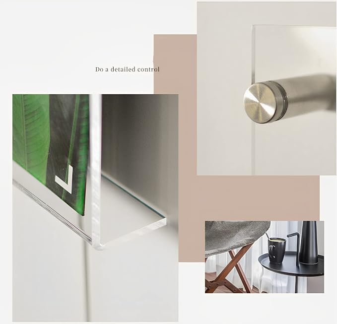 4-Pack 36" Acrylic Magazine Holder Vinyl Records Holder, Wall Display Floating - Image 5