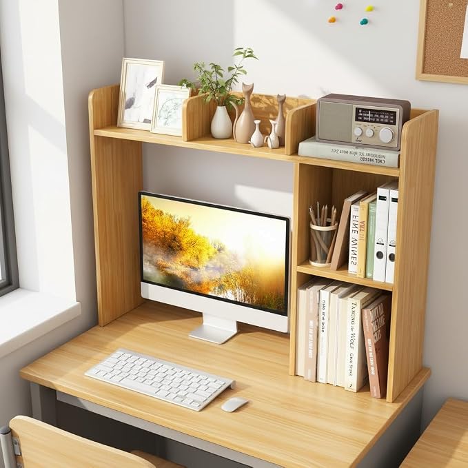 Tangkula Desktop Bookshelf, Countertop Storage Hutch - Image 5