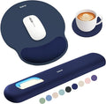 Sushret Mouse Pad and Keyboard Wrist Rest, 3-in-1 Gel Memory Foam Ergonomic by Sushret