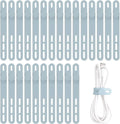 Oligei 25 Pcs Silicone Cable Ties, Cable Ties Reusable, High Elasticity Cord by Oligei