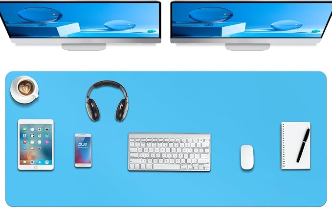 Boutilon Leather Desk Pad Protector, Non-Slip Mouse Pad, Laptop Desk Pad by Boutilon
