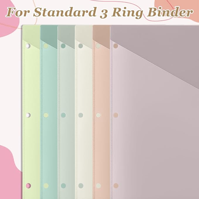 Epakh 6 Pcs Binder Dividers for 3 Rings Binders Index Dividers - Image 6