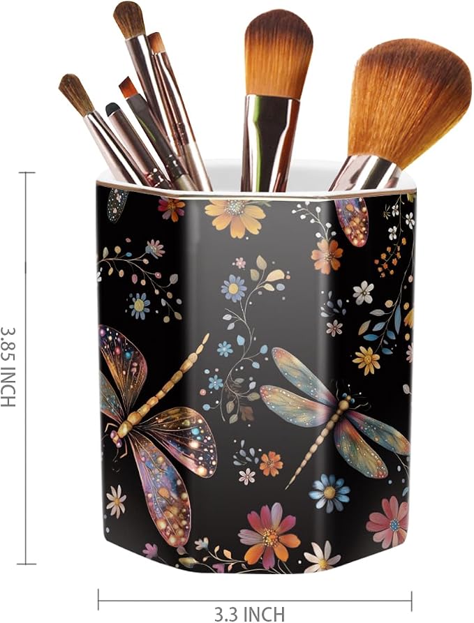 Pen Holder, Pencil Cup for Desk, Cute Desk Organizer, Durable Ceramic - Image 2