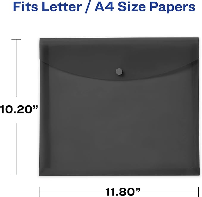 Avery Document Holder Envelope, Holds 450 Letter/A4-Size Sheets, 4-Color 4-Pack - Image 2
