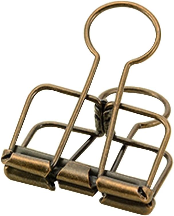 Hollow Out Paper Binder Clip Invoice Bill Clip Office Supplies Pack of 20 by BAMI-LEE-House