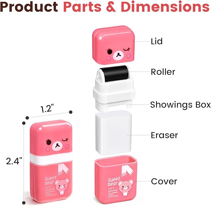 Sooez 12 Pack Pencil Erasers, Cute Erasers Pencil Eraser - Image 2