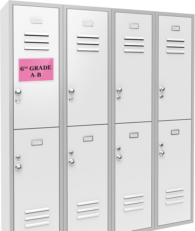 Ctosree 200 Pcs Magnetic Label Holder 5.5 x 3.5 Inches Pallet Rack Sign Holder - Image 6