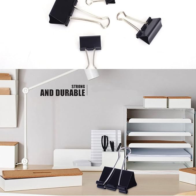 Large Binder Clips 2 Inch, Extra Large Binder Clips Big Paper Clamps - Image 7
