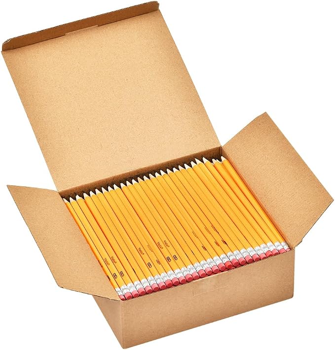 Madisi Wood-Cased #2 HB Pencils Bulk, Pre-sharpened | Box of Number 2 Pencils by Madisi