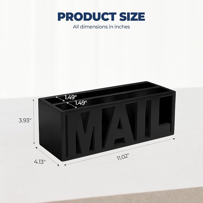 Mail Organizer Countertop, Desk or Wall Mail Holder - Image 4
