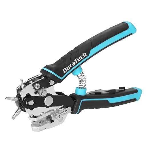 DURATECH Leather Hole Punch, Heavy Duty Belt Hole Punch Plier by DURATECH