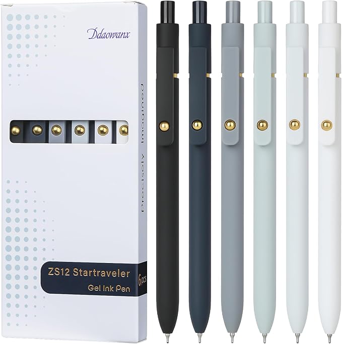 Ddaowanx Gel Pens, 0.7mm Quick Dry Black Ink, Fine Point Smooth Writing Pens by Ddaowanx