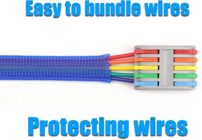 25ft PET Expandable Braided Cable Sleeve 1/6inch Pet Braided Cable Sleeve - Image 6