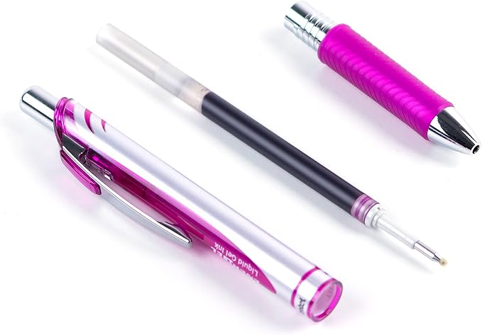 Pentel EnerGel RTX Retractable Liquid Gel Ink Pen, Medium line, Magenta Ink - Image 10