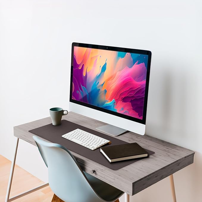 Vine Creations Leather Desk Mat Large 44" x 22", Desk Protector Mat, PU Leather - Image 4