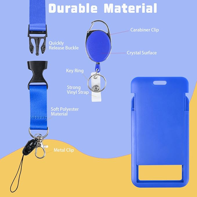 Blue Retractable Badge Reel - Image 2